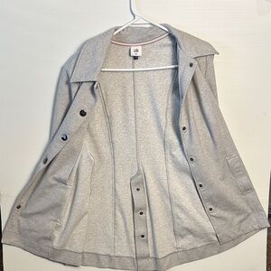 CAbi Light Gray Button-Up Jacket